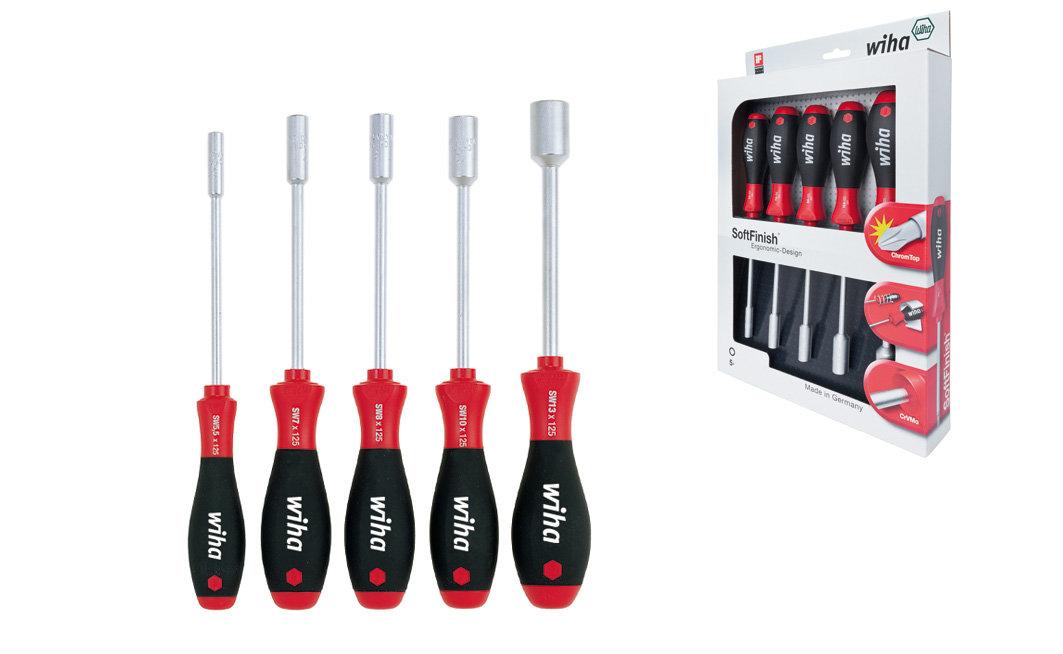 Wiha Screwdriver set SoftFinish Hexagon socket wrench with 5 parts. (01034)