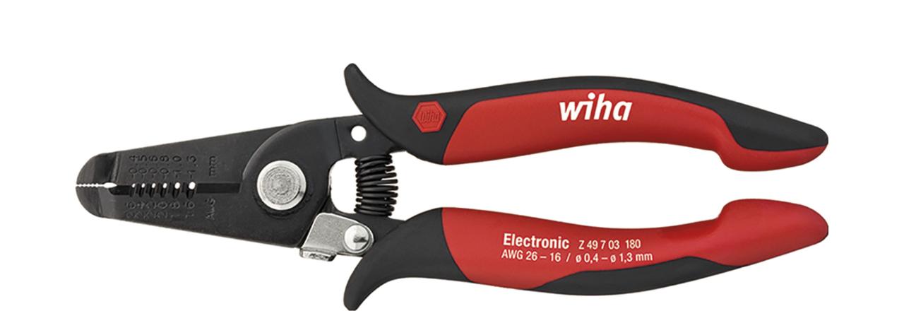 Wiha Stripping pliers Electronic Stripping points 0.4-1.3 mm 165 mm, 6 1/2 (35820)