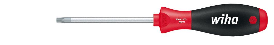 Wiha Screwdriver SoftFinish TORX® Tamper Resistant (with drilling) with round blade T10H x 80 mm (01300)