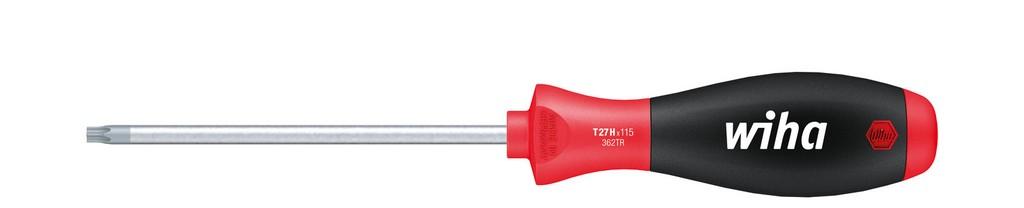 Wiha Screwdriver SoftFinish TORX® Tamper Resistant (with drilling) with round blade T15H x 80 mm (01301)