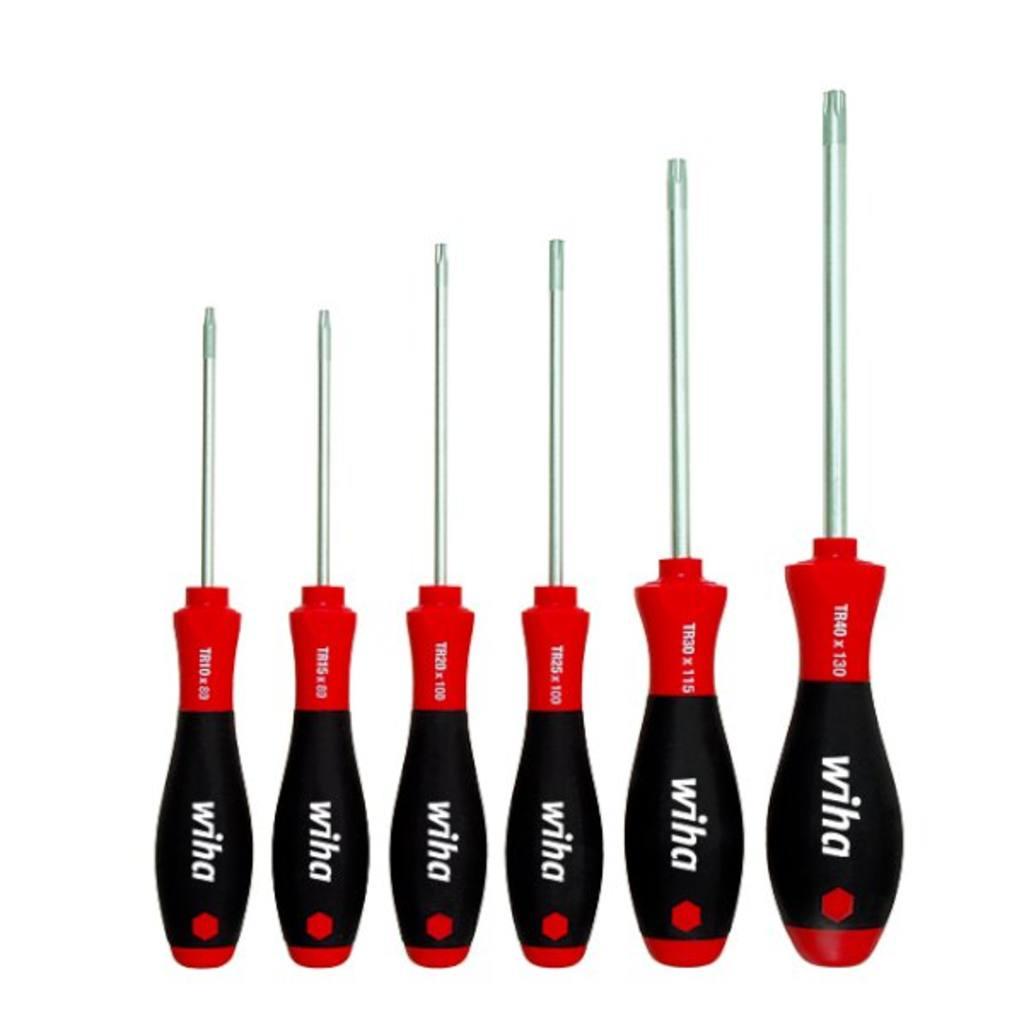 Wiha Screwdriver set SoftFinish TORX® Tamper Resistant (with drilling) with 6 parts. (24506)