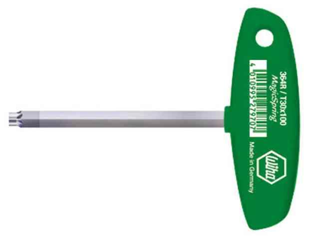 Wiha Spanner with cross handle Matte chrome-plated TORX® MagicSpring® T15 (27966)