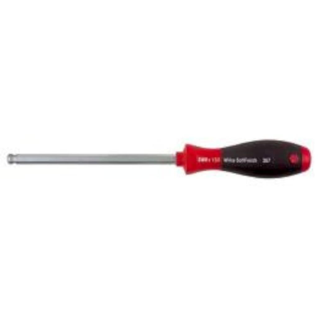 Wiha Screwdriver SoftFinish Ball head with hexagon blade 1.5 mm x 75 mm (26303)