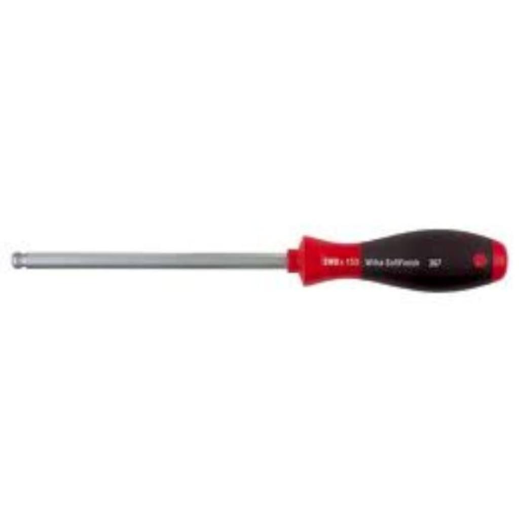 Wiha Screwdriver SoftFinish Ball head with hexagon blade 2.5 mm x 100 mm (26305)