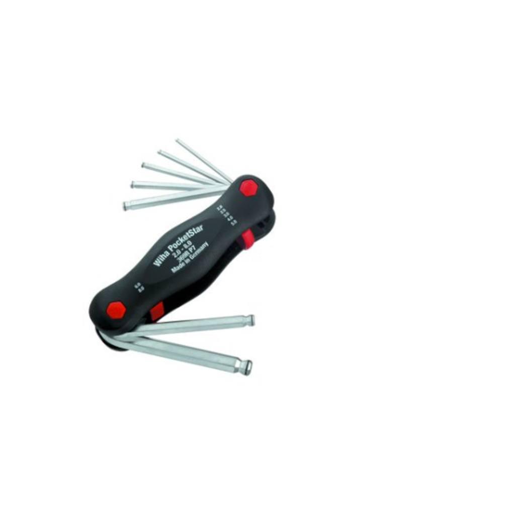 Wiha Multitool PocketStar Hex key with ball head MagicRing with 7 parts. (23031)