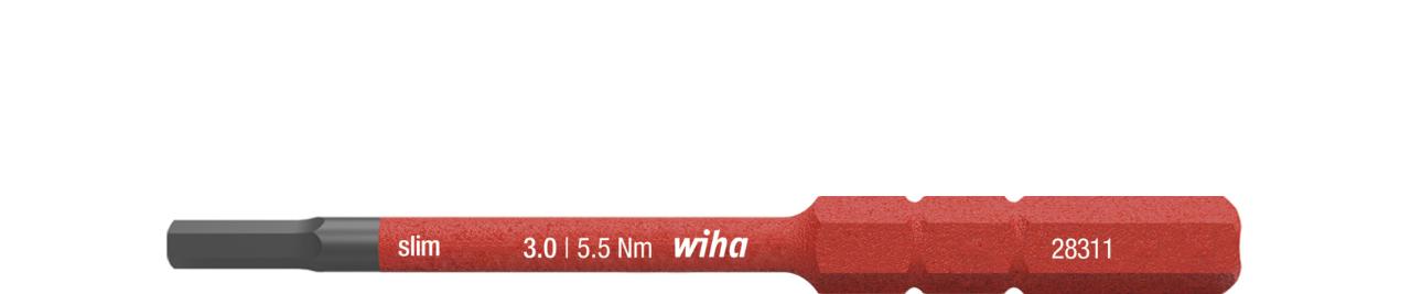 Wiha Bit slimBit electric Hexagon 3.0 mm x 75 mm (37147)