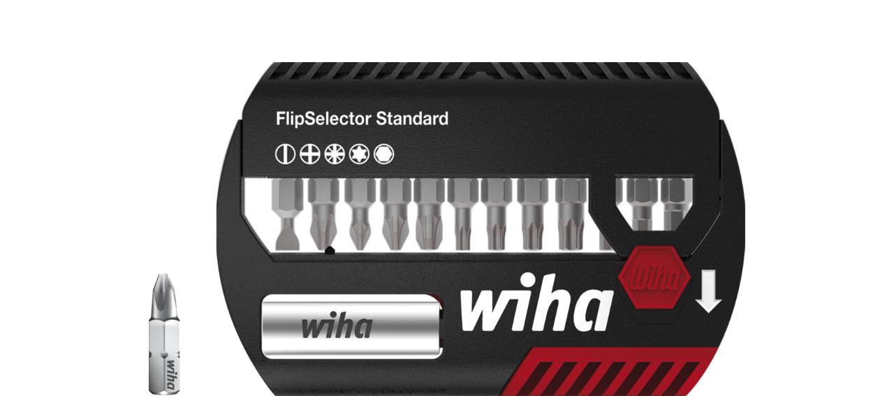 Wiha Bit set FlipSelector standard 25 mm mixed, with 14 parts, 1/4 C6.3 (39078)