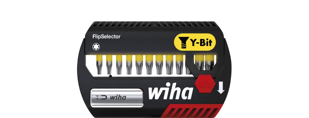 Wiha Bit set FlipSelector Y-bit 25 mm TORX®, with 14 parts, 1/4 C6.3 (41828)