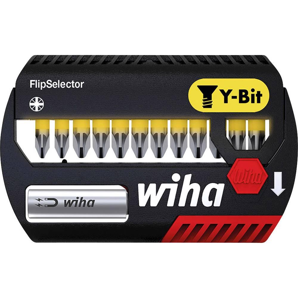 Wiha Bit set FlipSelector Y-bit 25 mm Pozidriv, with 14 parts, 1/4” C6,3 (41829)