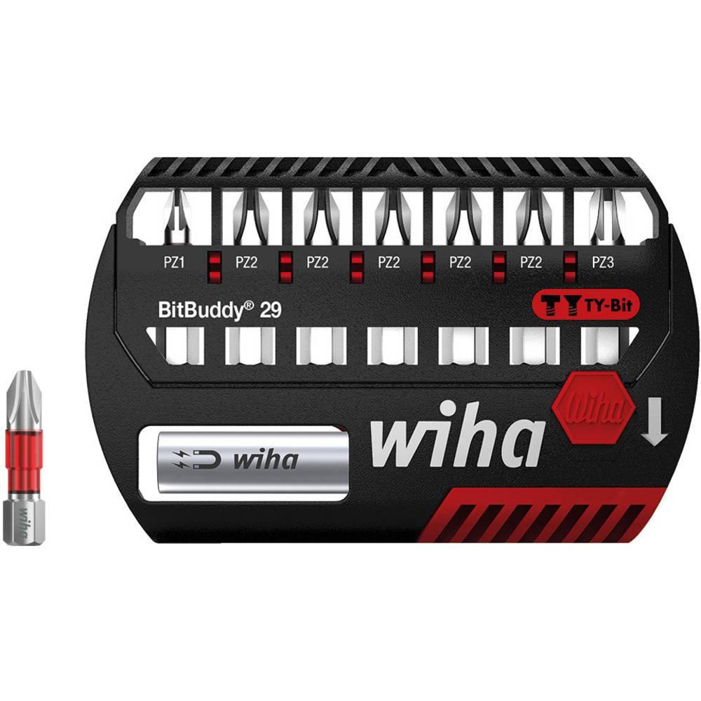 Wiha Bit set BitBuddy® TY-bit 29 mm Pozidriv, with 9 parts, 1/4” C6,3 (42098)