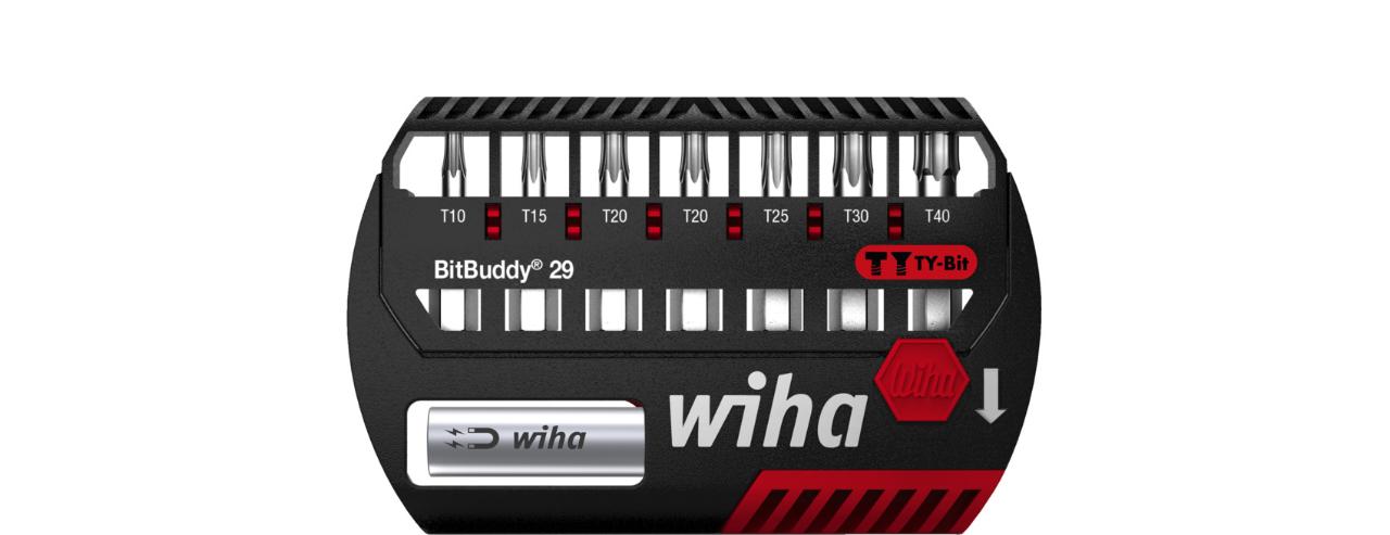 Wiha Bit set BitBuddy® TY-bit 29 mm TORX®, with 9 parts, 1/4 C6.3 (42136)