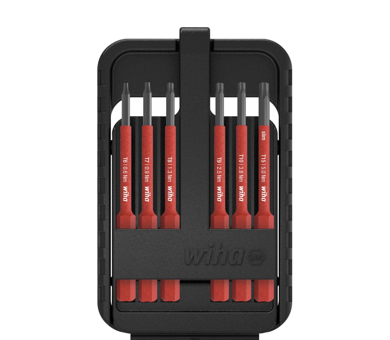 Wiha Bit set slimBit electric TORX®, with 7 parts incl. slimBit box (43154)