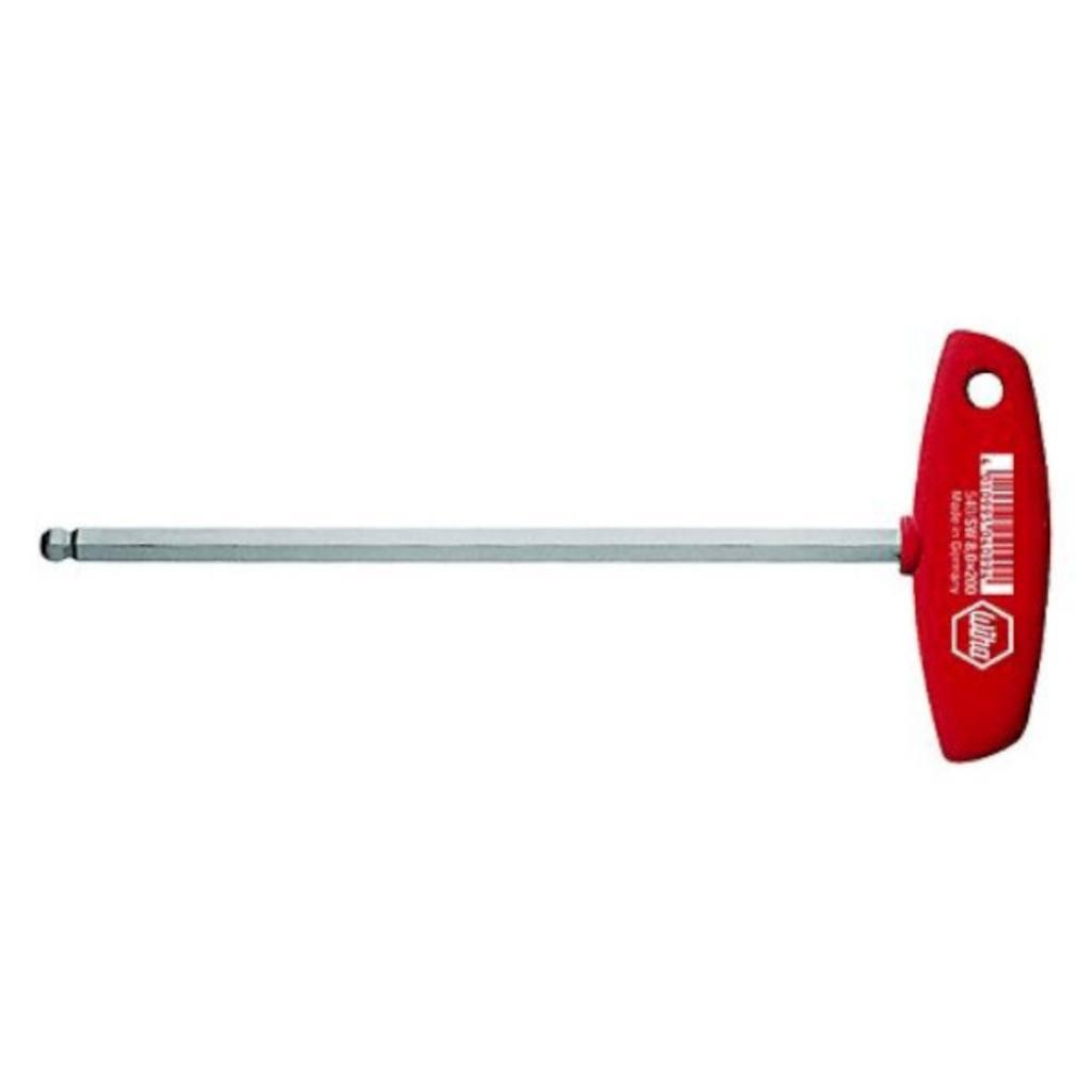 Wiha Pin spanner with cross grip Bright nickel-plated pin spanner with ball head 6.0 mm (04105)