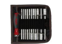 Wiha Screwdriver with replaceable blades, set SYSTEM 6 Hex socket wrench with 13 parts. incl. Folding case (27713)