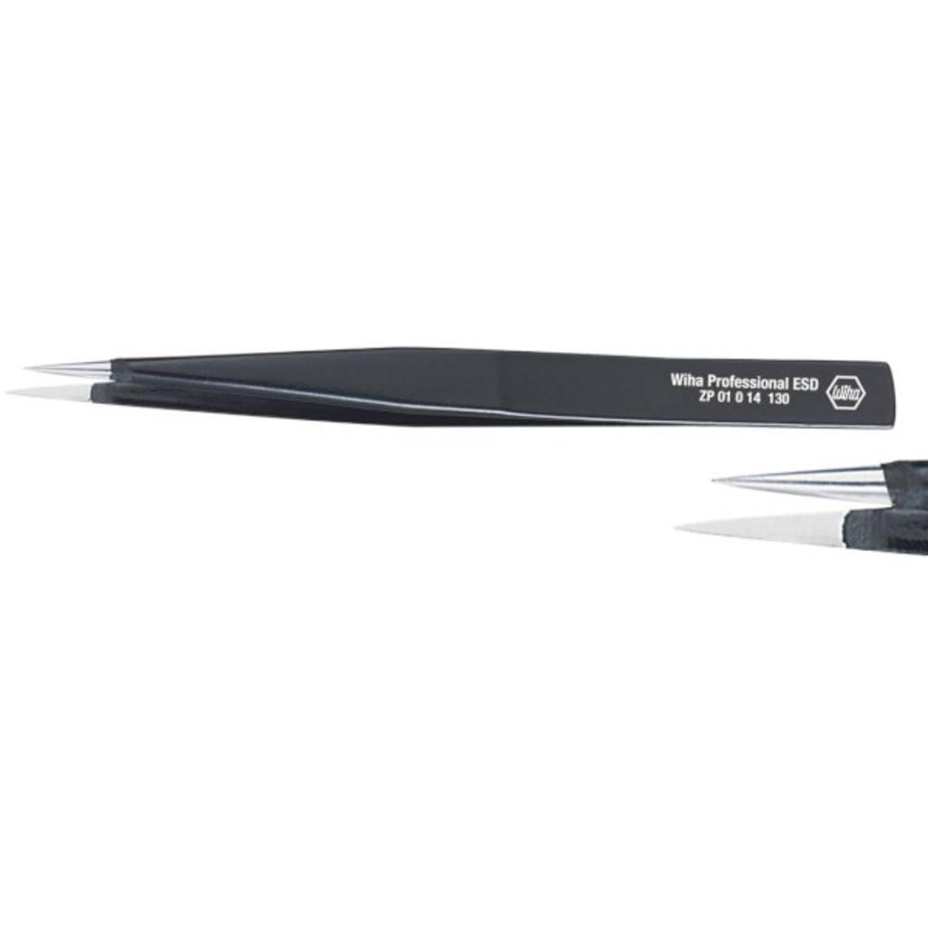 Wiha Universal tweezers Professional ESD Type AA 130 mm (32318)