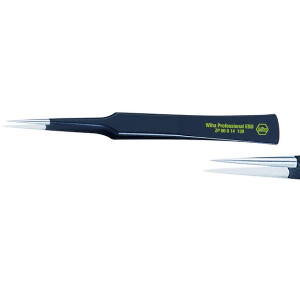 Wiha Precision tweezers Professional ESD Type GG 130 mm (32347)