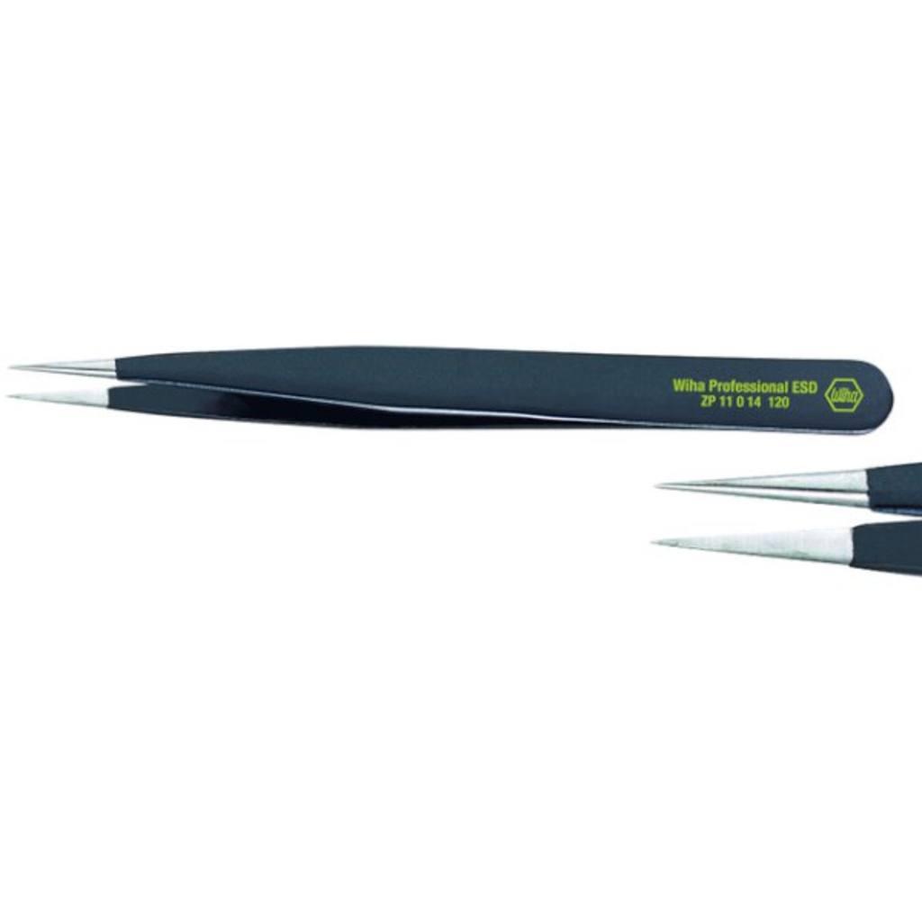 Wiha Precision tweezers Professional ESD Type 00 120 mm (32327)