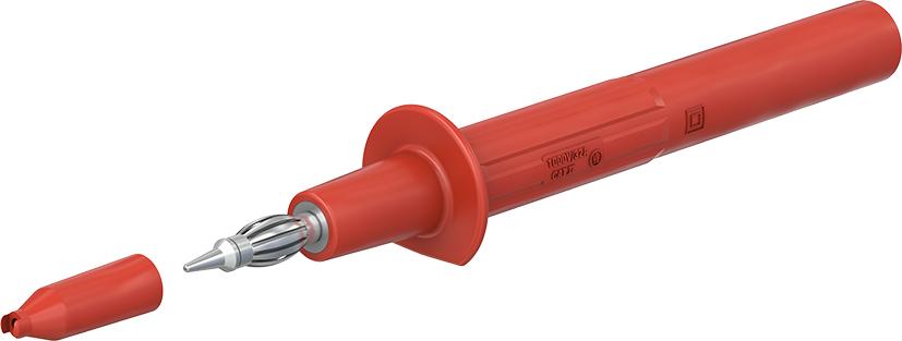 4 mm safety test probe red