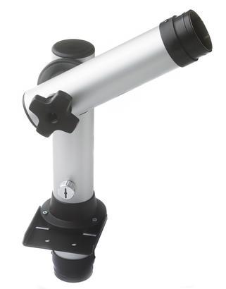 Easy-Click 60 1 joint aluminium extraction arm with valve and bench mounting brackets