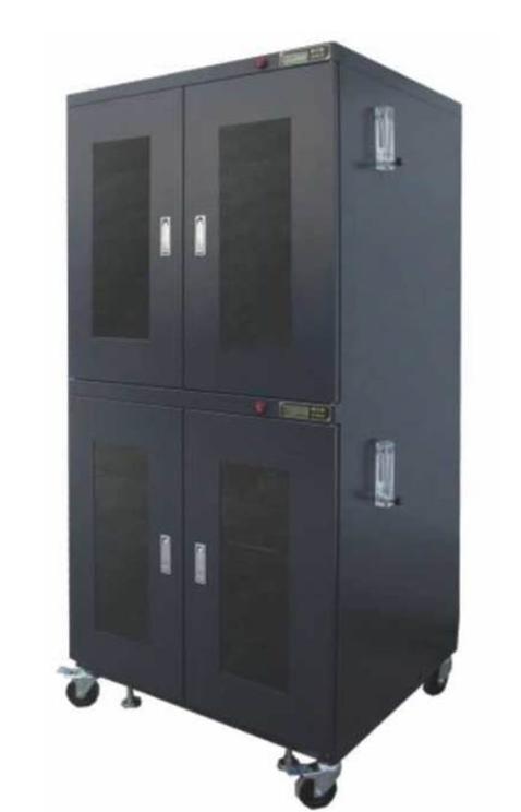 Drying cabinet 1% RH incl RH meter Ext dimension 1200x710x1910mm 4 compartments