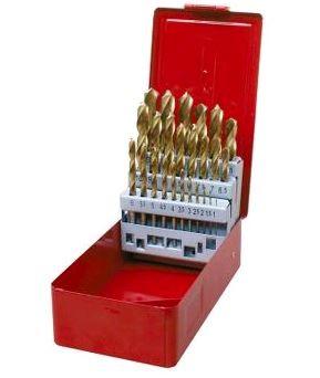 1-13mm (0.5mm spring) HSS-Tin drill DIN 338N SET 25 de