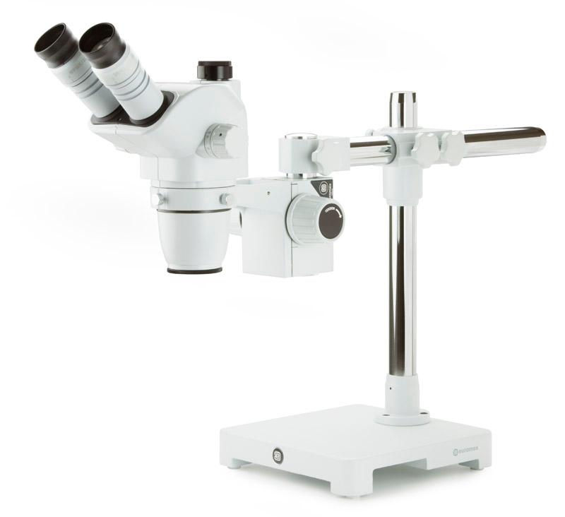Microscope, Zoom 1: 6.7 ratio Binocular and trinocular heads