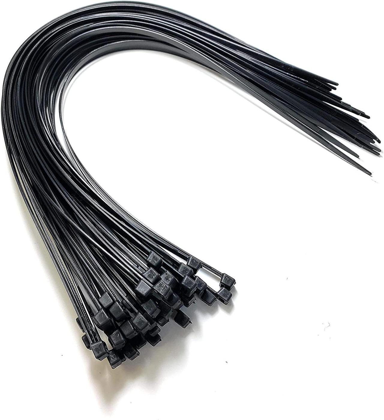 Cable tie black 2.5 x 75mm