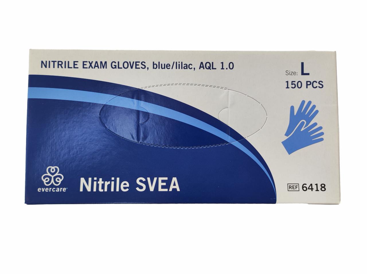 Disposable gloves, nitrile 150pcs L. WITHOUT powder