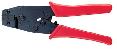 Crimping pliers for terminal tubes 0.5-2.5 mm²; trapezoidal shape