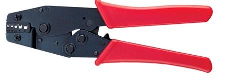 Crimping pliers for terminal tubes 0.5-6.0 mm; trapezoidal shape