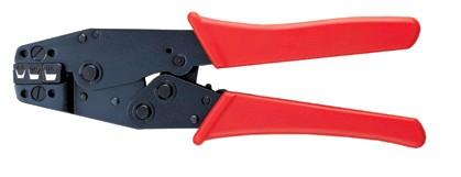 Crimping pliers for terminal tubes 4-16mm²; trapezoidal shape