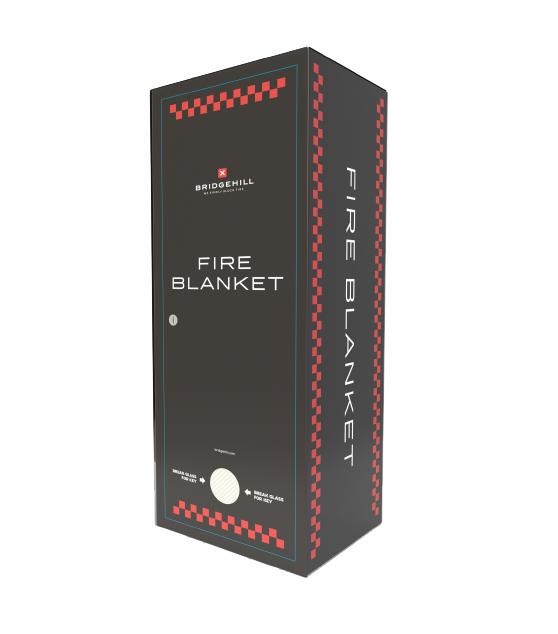 Metal cabinet for fire blanket for both electric and petrol / diesel cars (for item no. 9069900),