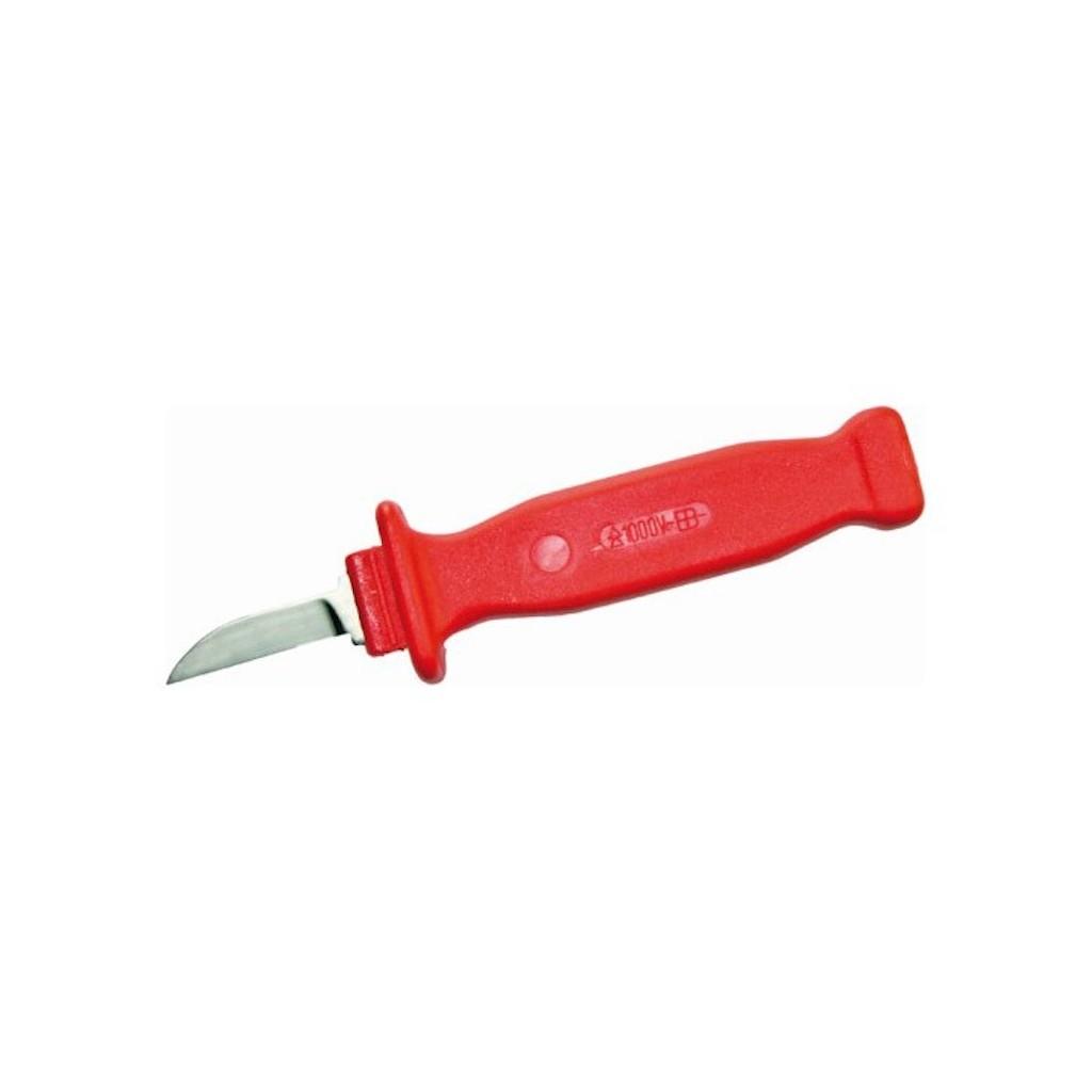 Cable knife 1000V w / sheath 180mm; 45mm knife blade w / bow