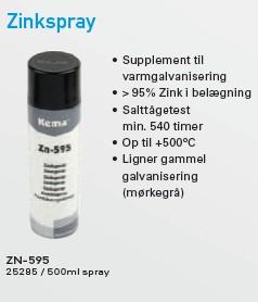 Zinc spray 500ml; aerosol can