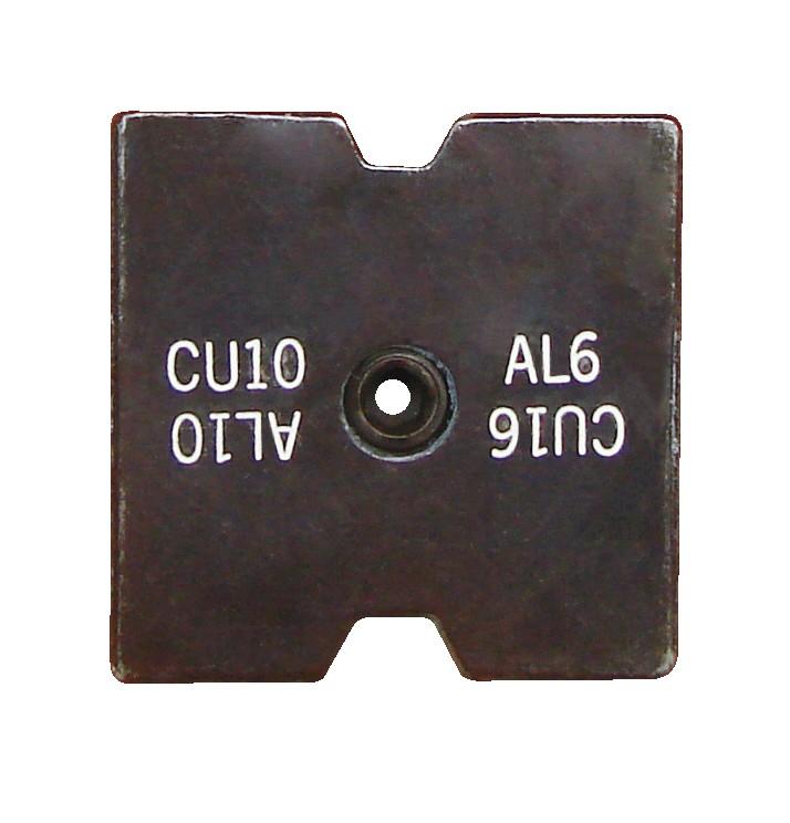 Hexagon press die for DIN46235 / DIN46267 Cu10 + 16mm² / Alu6 + 10mm²