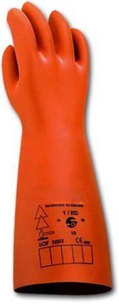 Orange L-AUS glove 1000V CL 0-41cm long-2.1mm thick ARC SAFE