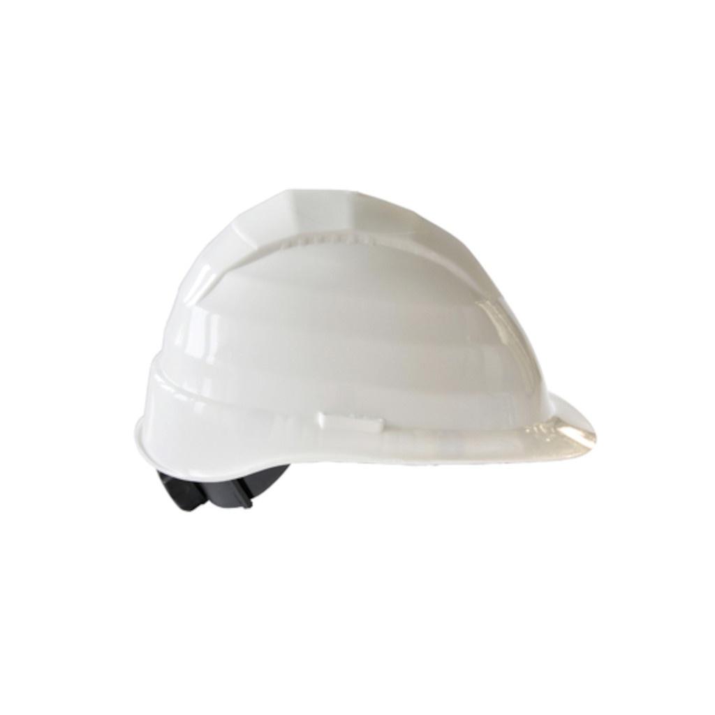 Safety helmet, white, 1000V (adjustment with screw)