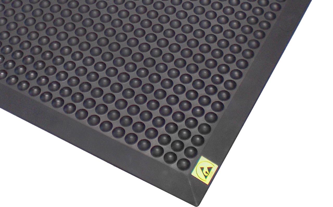 Stand mat ESD with high bubbles 400x128 cm sloping edges