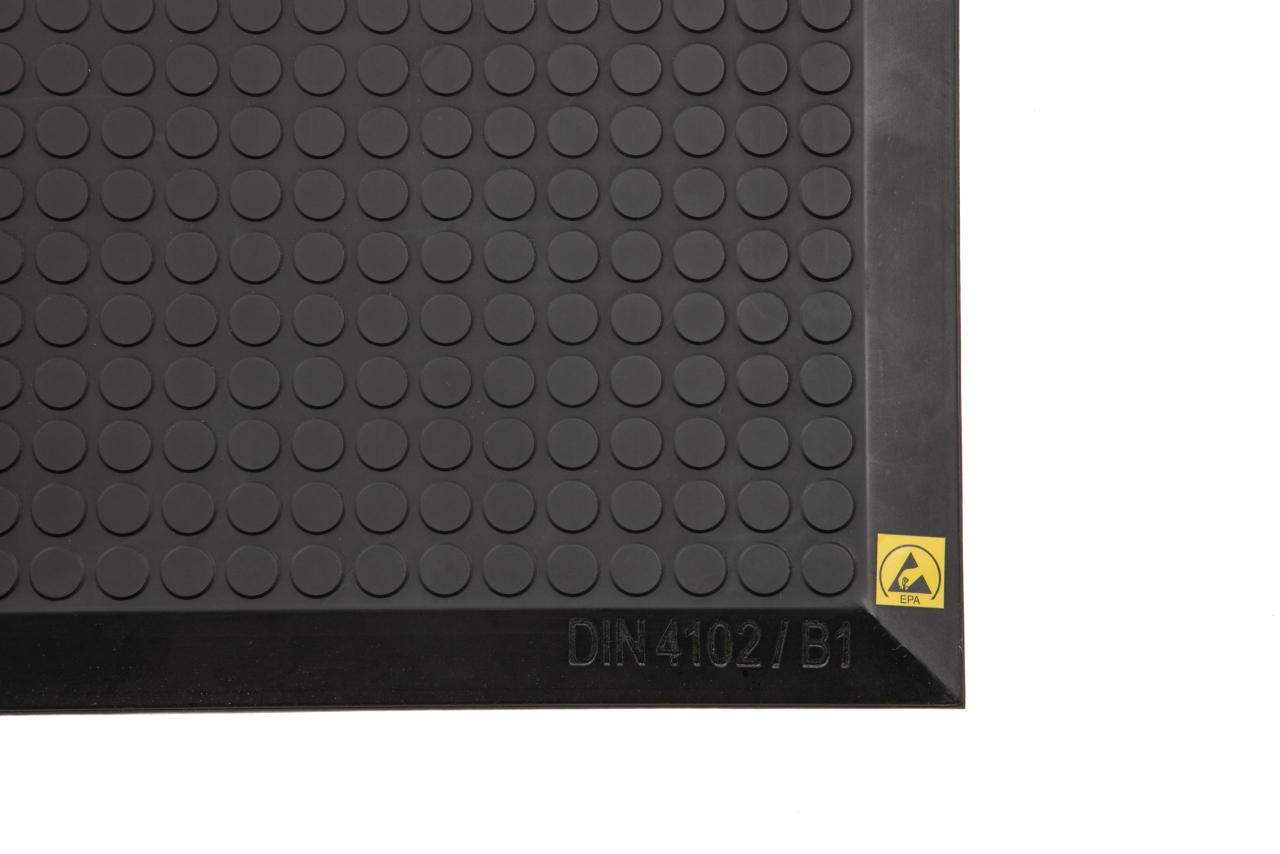 Stand mat ESD with flat bubbles 95x65 cm sloping edges