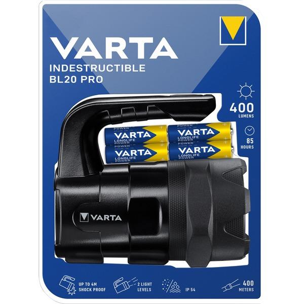 Varta Indestruct. work light LED-incl batt. 4xC - 150Lm