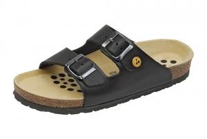 Weeger sandal Black leather ESD 