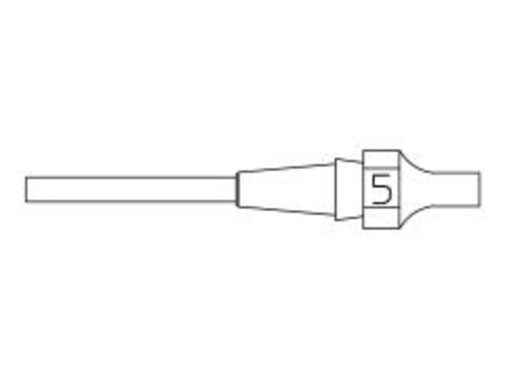 Desoldering nozzle, Inside Ø 1,8 mm, Outside Ø 3,3 mm, Nozzle length 10,5 mm