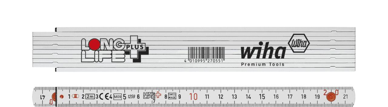 Wiha Ruler Longlife® Plus 2 m metric, 10 joints 15 mm (27059)