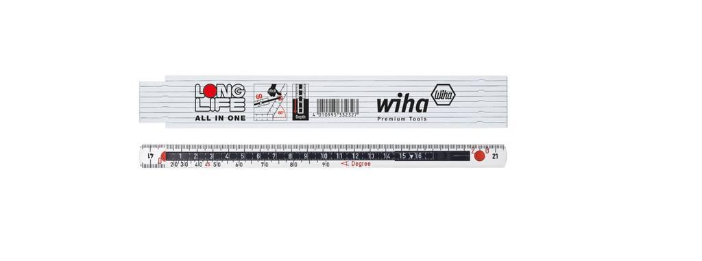 Wiha Ruler Longlife All in One 2 m metric, 10 joints 15 mm (33232)