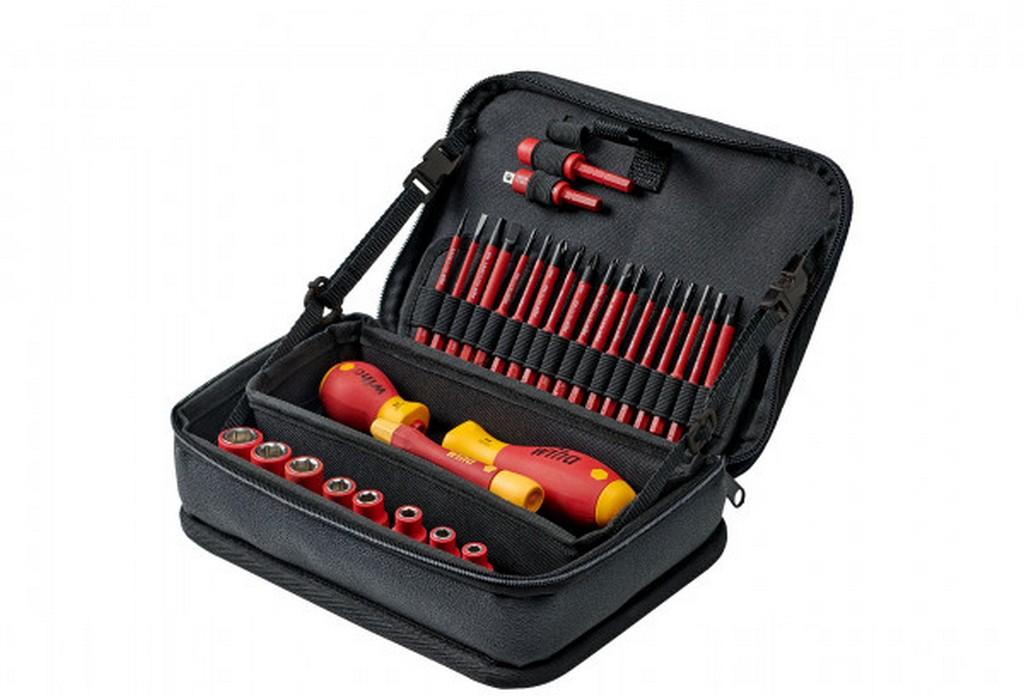 Wiha Tool set slimVario® electric mixed, 32 parts, incl. function bag (43465)