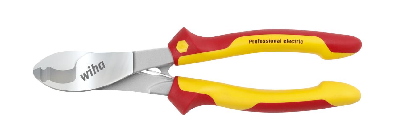 Wiha Cable cutter Professional electric with opening spring that can be switched on and off 180 mm, 7 (43660)