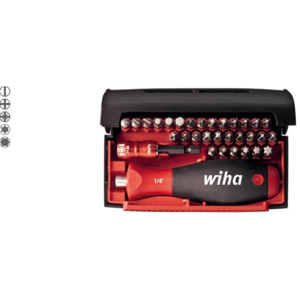Wiha Bit set Collector standard 25 mm mixed, with 33 parts, 1/4 C6.3 incl. box (34686)