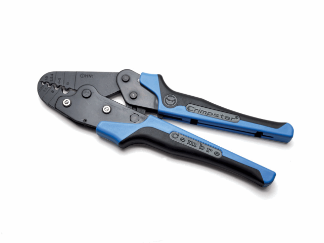 Crimping pliers for uninsulated cable lugs