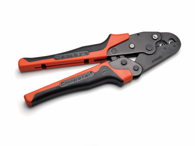Crimping pliers for insulated cable lugs